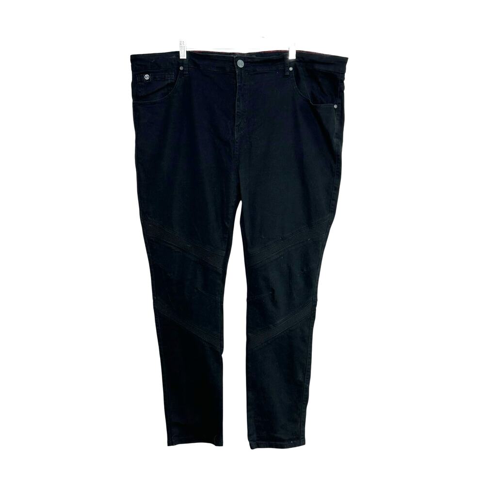 Switch Remarkable black moto slim taper fit jeans size 44